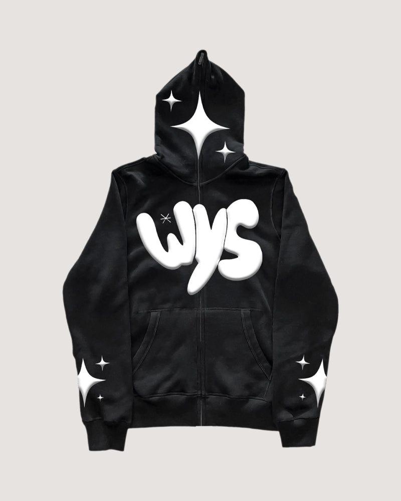 WYS FULL ZIP - BLACK